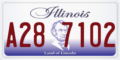 IL license plate A287102
