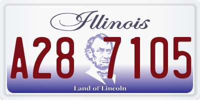 IL license plate A287105