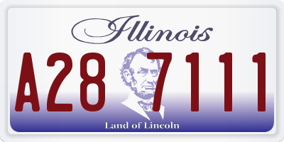 IL license plate A287111