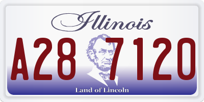 IL license plate A287120