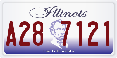 IL license plate A287121