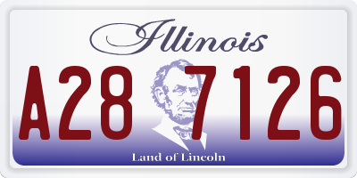 IL license plate A287126