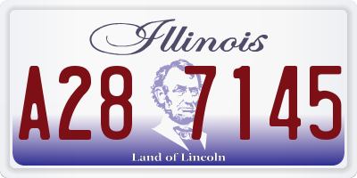 IL license plate A287145