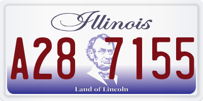 IL license plate A287155