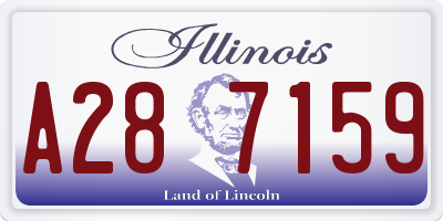 IL license plate A287159