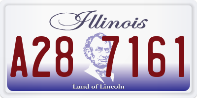 IL license plate A287161