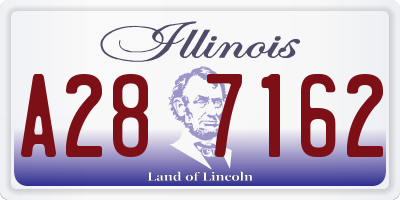 IL license plate A287162