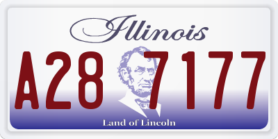 IL license plate A287177