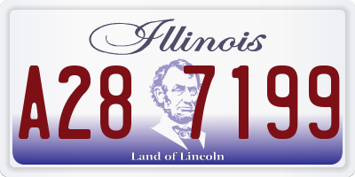 IL license plate A287199