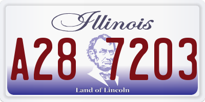 IL license plate A287203