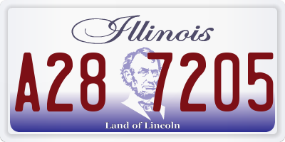 IL license plate A287205