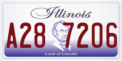 IL license plate A287206