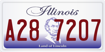 IL license plate A287207