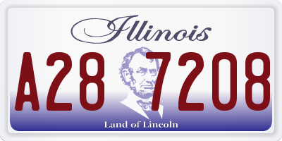 IL license plate A287208