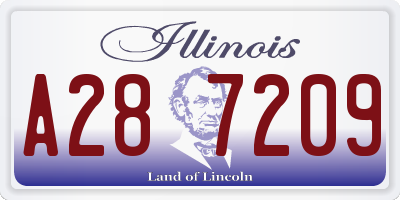 IL license plate A287209
