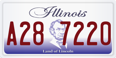 IL license plate A287220