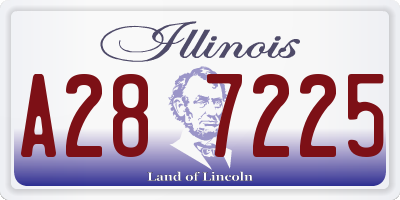 IL license plate A287225