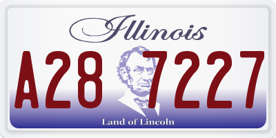 IL license plate A287227
