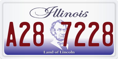 IL license plate A287228