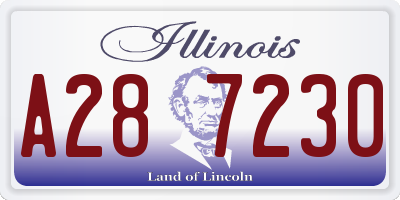 IL license plate A287230