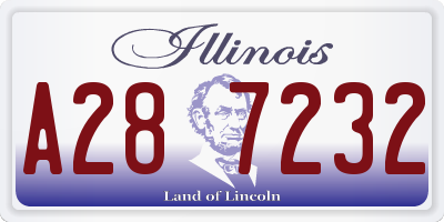 IL license plate A287232