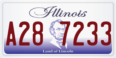IL license plate A287233
