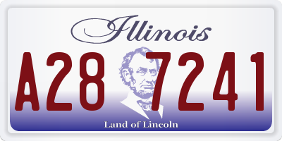 IL license plate A287241