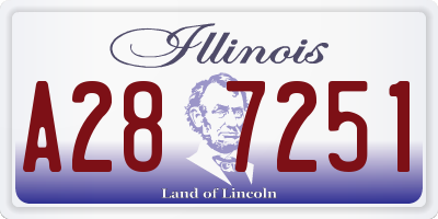 IL license plate A287251