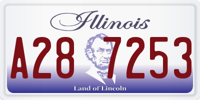 IL license plate A287253