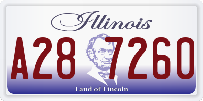 IL license plate A287260