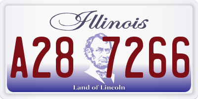 IL license plate A287266