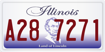 IL license plate A287271
