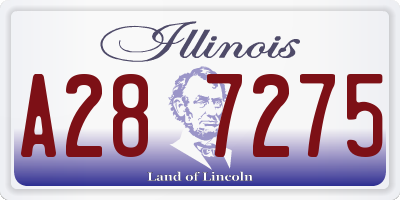 IL license plate A287275