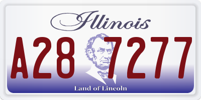 IL license plate A287277