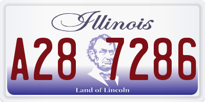 IL license plate A287286