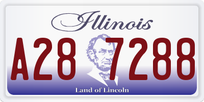 IL license plate A287288