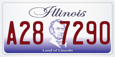 IL license plate A287290