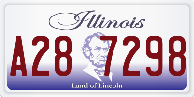 IL license plate A287298