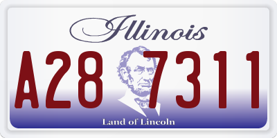 IL license plate A287311