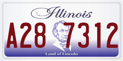 IL license plate A287312