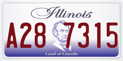 IL license plate A287315