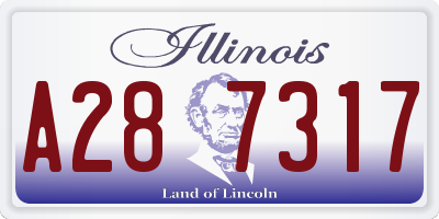 IL license plate A287317