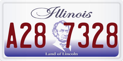 IL license plate A287328