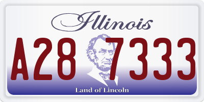IL license plate A287333