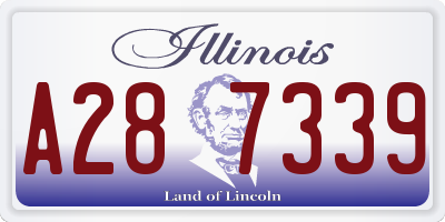 IL license plate A287339