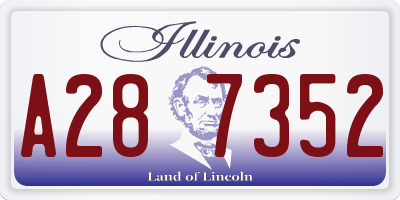 IL license plate A287352