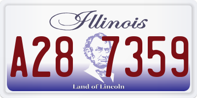 IL license plate A287359