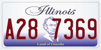 IL license plate A287369