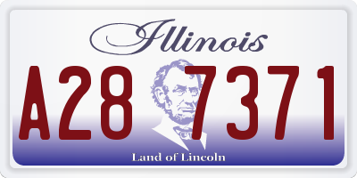 IL license plate A287371
