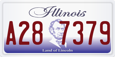 IL license plate A287379